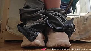 Natalia Riinodalto's Stocking Tease To Climax