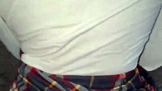 Stranger Invites Me To Fuck Her Big Ass In The Street With Miniskirt And Cum Swallow!