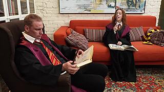 Unbelievable! Hermione Sucks Harry Potter Off Between Couples - Nicole Murkovski, Martin Spell!