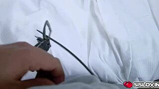 Nerdy stepbrother and his stepsister Scarlit in a family story