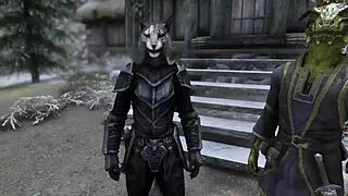 The adventures of Skyrim slut 2 in wild 3D hentai action