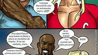 Two Hot Blondes Bet On Big Black Cock 1