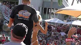 Watch insane pussy twerk at pool party in Key West fest sluts!