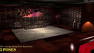 Imvu black market room 061 grunge bang brick basement