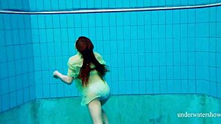 Nina Mohnatka shows off her small perky breasts and hairy vagina