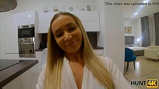 nympho milf seduces client while bf watches