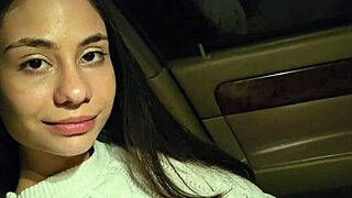 Will this latina swallow every drop from her blowjob?