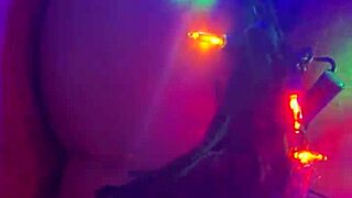 Whoa, can you handle this reverse cowgirl in fishnets riding hard?