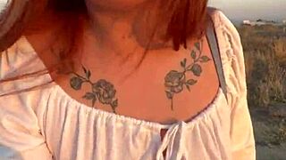 Stranger Invites Me To Fuck Her Big Ass In The Street With Miniskirt And Cum Swallow!