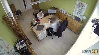 Hey, this cute teen nailed her casting in office!