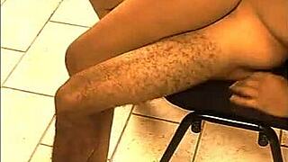 Latina brunette sucks big cock and rides hard