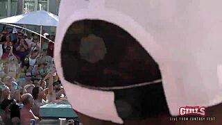 Watch insane pussy twerk at pool party in Key West fest sluts!