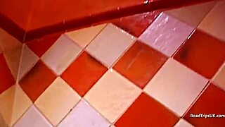 British milf Angie George caught in candid footage, playing with anal toys outdoors