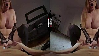 Redhead dominates with big ass in dark room