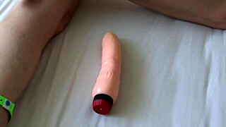 Excited from the Beach, I Pound My Huge Dildo Hard!