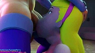 payback time for pixelated perry with MONSTER COCK action