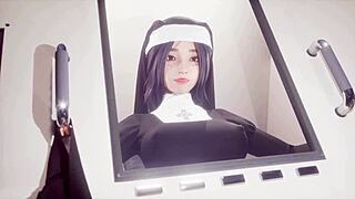 big sword sister in 3d cartoon adventure