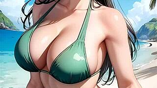 nico robin gives french jerk off instructions