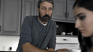 I can’t believe my step daughter’s such a filthy whore for cumshots