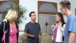 Y groupsex with young 18+ participants in intense sucking and blowjob action