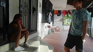 Horny neighbor drills me hard when his wife’s away