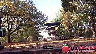 why does german granny milf rubina take big cock in public?