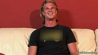 Cute Blonde Gay Dude Sucks and Blows in Hardcore Fucking Action