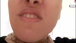 I have a rather pig-like appearance with stockings on my face in this video.