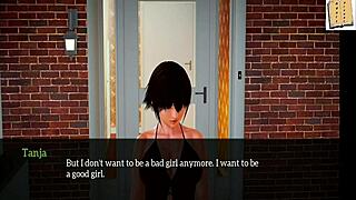 Blonde Teen Tackles Monster Cock in Homemade Family Game Scene