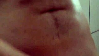 I witnessed him taking a relaxing shower