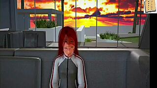 Blonde Teen Tackles Monster Cock in Homemade Family Game Scene