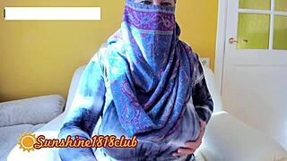 persian wife with big tits on webcam, oops forgot the hijab!