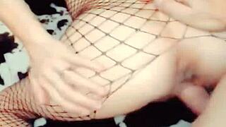 casting session where the wife in erotic lingerie gets assfucked from pov, then anal interviewed as a milf