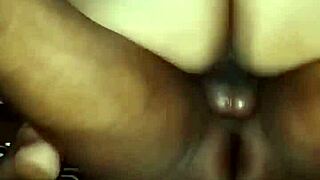 Hungry married aunty sucks and rides big black cock