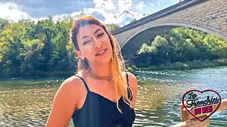 stella, the naughty 29-year-old french nurse, teases with flair