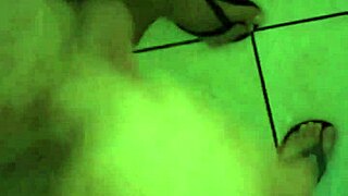 I witnessed him taking a relaxing shower