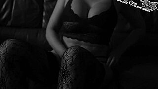 Busty milf hints at dildo masturbation leading to intense orgasm