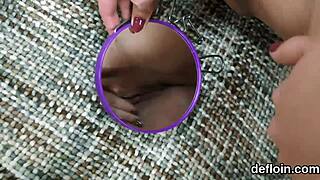 Pretty Cutie Opens Juicy PUSSY, Gets DEFLOWERED!