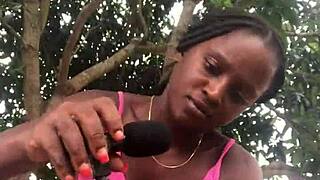 Crazybitch loves to unbox packaged infront of strangers in sexy outfit