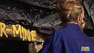 Blonde Mine Worker Breaks For Passionate Coworker Encounter