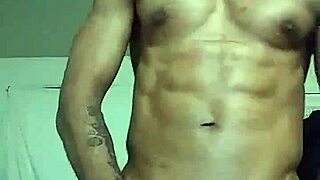 Gay solo action with amateur black cock lover