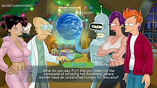 Beautiful woman from Futurama gets fucked hard and gets cum inside her vagina – Futurama: Lust in Space 2