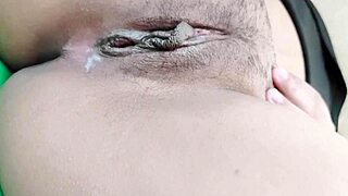 pov with a hot mexican brunette's big ass and monster cock anal