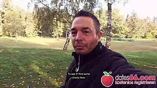 why does german granny milf rubina take big cock in public?