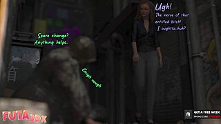 Futa blonde babe grows a cock and fucks her friends hard.