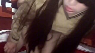 Naughty student bangs classmate raw in dorm room