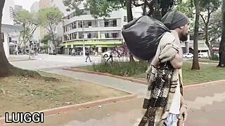 Oh, that horny homeless guy sucks big cock!