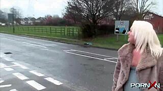 yo, british babe pissing in public is wild