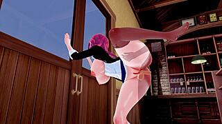 3D animated porn with big boobs and round ass