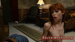 Young 18+ Feels Extreme Pleasure In Big Dick Gangbang